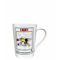 CANECA PORC. MOLDULAR AMIZADE 250ML CM04
